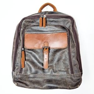 Jack Georges Dakota Laptop Backpack Brown Leather